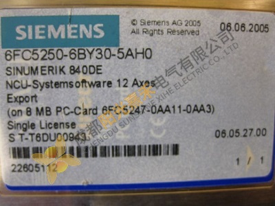 Siemens SINUMERIK 840ENULL 6FC5250-6BY30-5AH0 Control Module