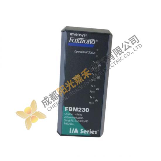 Foxboro FBM230 P0926GU Communication Module; Manufacturer: FOXOBORO