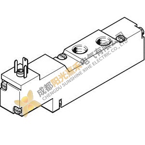 Festo Solenoid MEBH-5/2-1/8-P-L-B: Precision Control, Robust Design for Industrial Automation