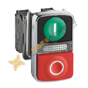 Schneider Push Button XB4BW84M5 - Illuminated Double-Headed Switch for Industrial Automation