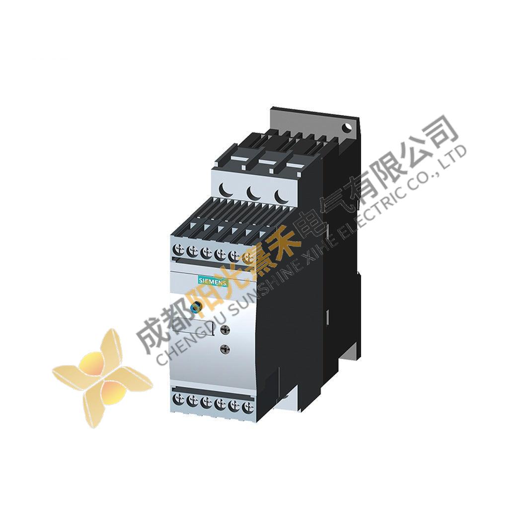 Siemens 3RW3026-1BB04 Soft Starter, 25A, 200-480V AC, 24V AC/DC