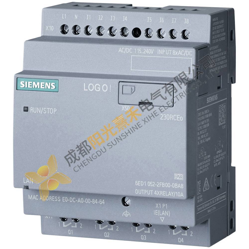 SIEMENS PLC LOGO 8 6ED1052-2FB00-0BA8 | Automation Solutions for Industry