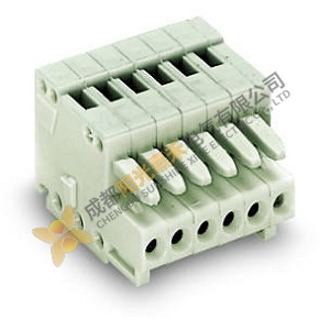 Wago 733-108 Terminal Block - Light Gray, 8-Point Connector